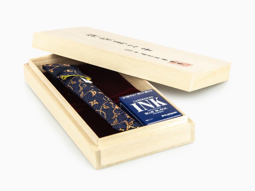 Nakaya Writer Kikyo Fountain Pen, Long, Ebonite