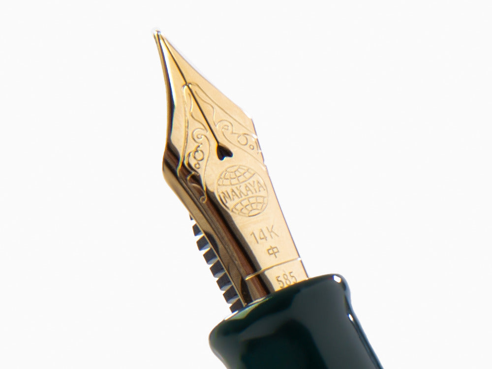 Nakaya Writer Midori Portable Fountain Pen, Ebonite and Urushi lacquer