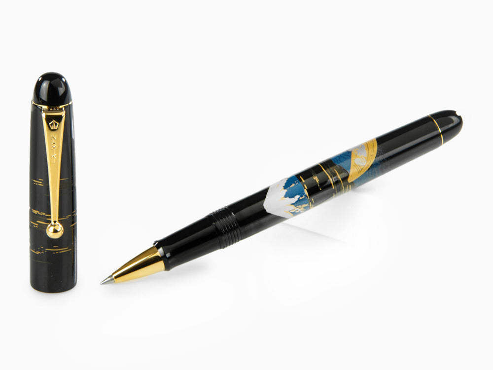 Namiki Tradition Mount Fuji And Ship Rollerball pen, Gold trim, BLK-30P-7-FF