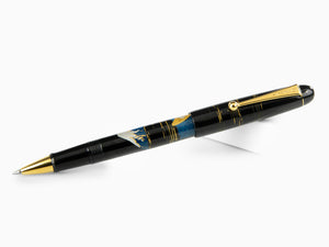 Namiki Tradition Mount Fuji And Ship Rollerball pen, Gold trim, BLK-30P-7-FF