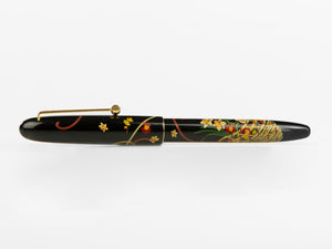 Namiki Tradition Flower Basket Rollerball pen, Lacquer, Gold trim, BLN-35SM-7HA