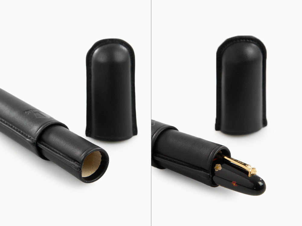 Namiki Yukari Royale Pen Case, Leather, Black, ESTUCHE-YUKARI-ROYALE