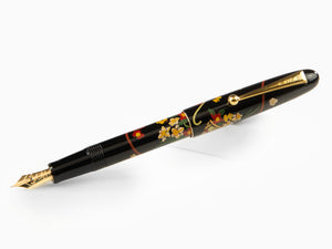 Namiki Nippon Art Flower Basket Fountain Pen, Gold trim, FN-5M-HA