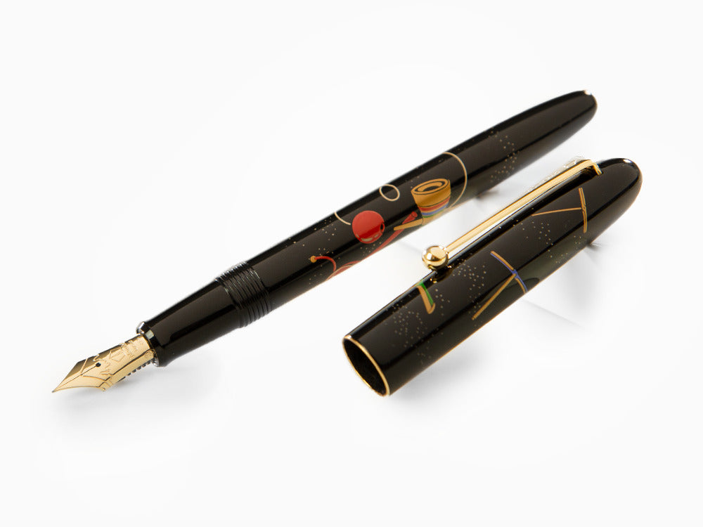 Namiki Nippon Art Toy-Kendama Fountain Pen, Maki-e, Gold trim, FN-5M-KEN