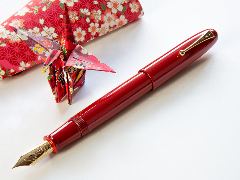 Namiki Emperor Urushi Lacquer Vermilion No.50 Fountain Pen, FNF