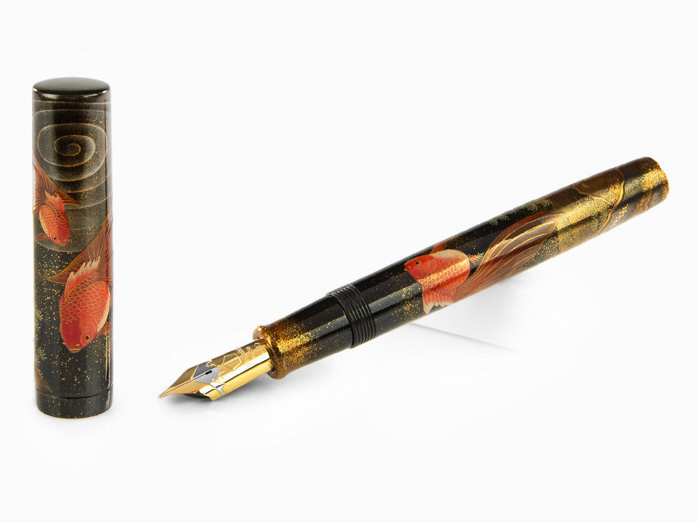 Namiki Emperor Gold fish Fountain Pen, Maki-e, Gold trim, FNFV-80M-MKG