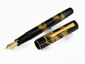 Namiki Chinkin Pine Tree Fountain Pen, Maki-e, Gold trim, FNVC-10M-MT