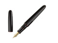 Nakaya Cigar Portable Fountain Pen, Kuro-Tamenuri, Ebonite, Elastic nib