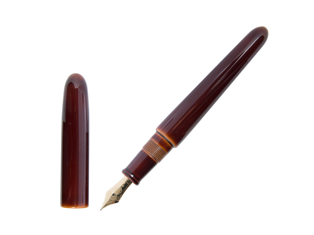 Nakaya Cigar Portable Toki-Tamenuri Fountain Pen, Ebonite