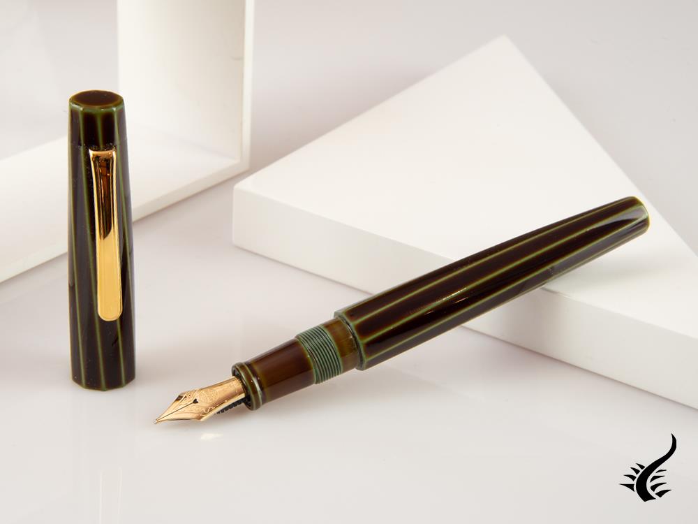 Nakaya Writer Fountain Pen Heki-Tamenuri Portable Decapod Twist