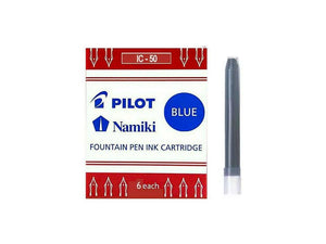 Namiki Ink cartridges, Blue, 6 units, IC-50-blue
