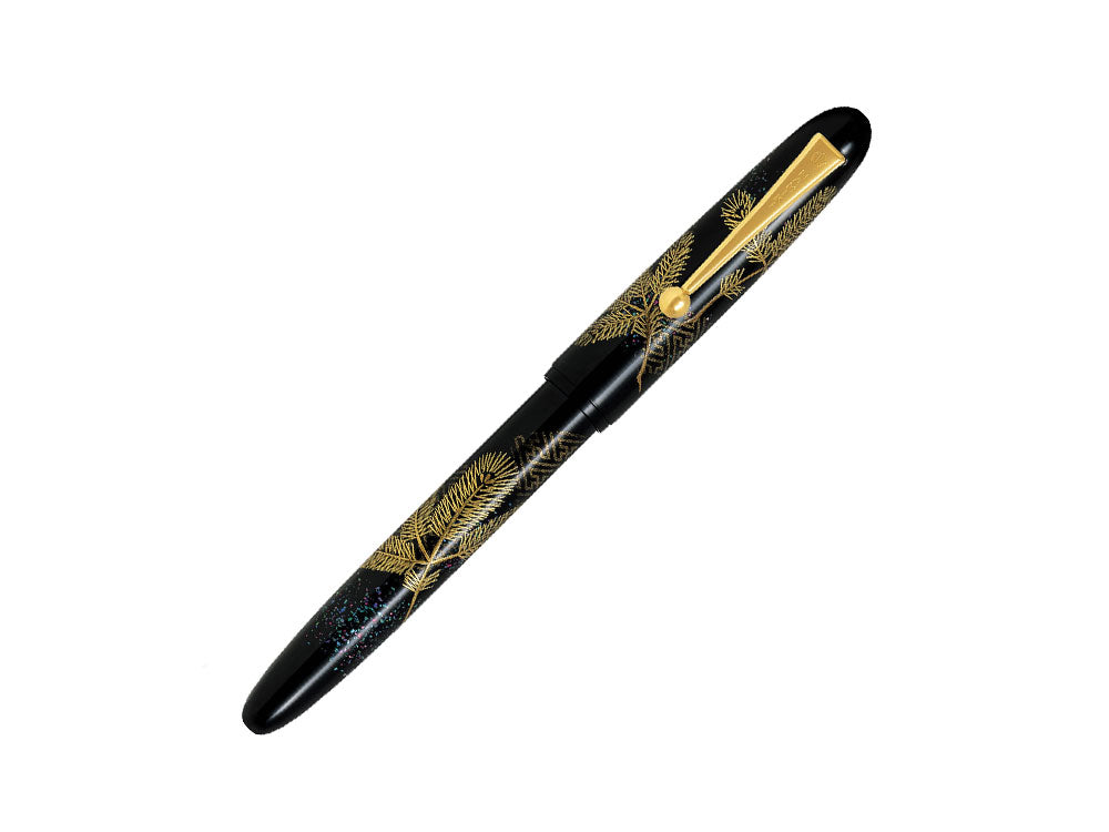 Namiki Yukari Fountain Pen Pine Needles, Maki-e, Gold trim, FN-10M-MA