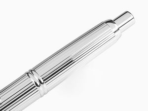 Pilot Capless Stripes Fountain Pen, Metal, Rhodium trim, Silver