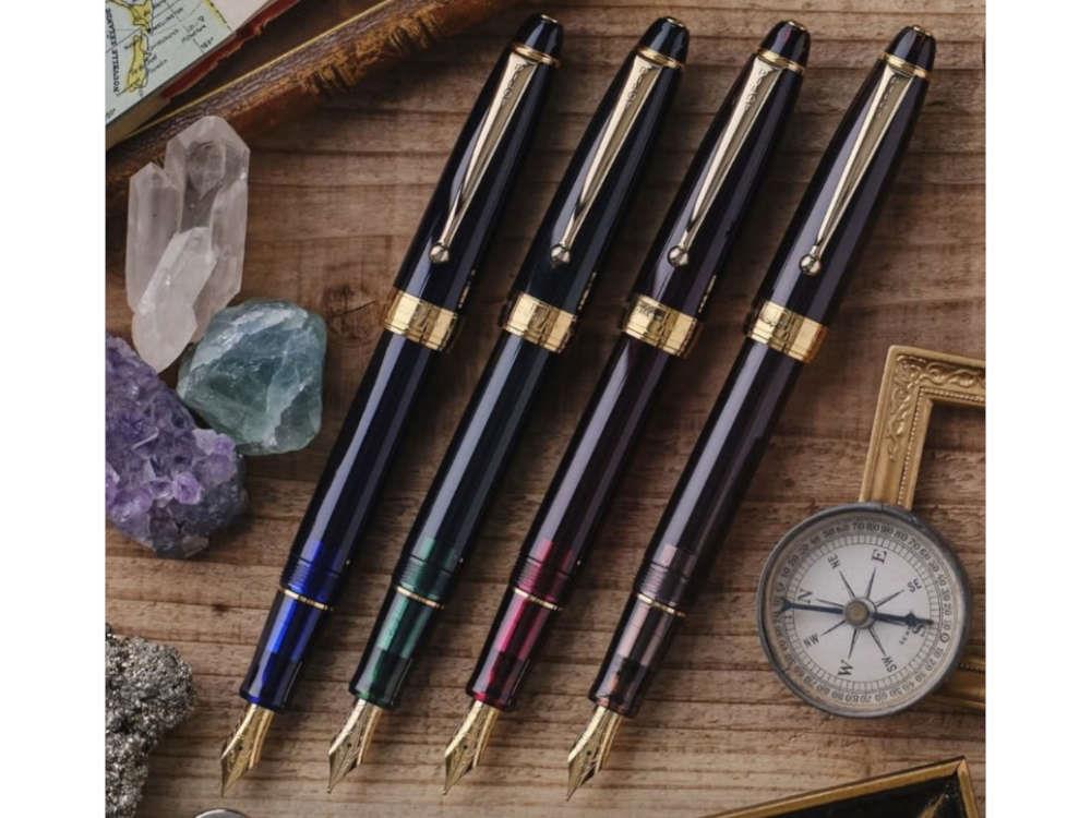 Pilot Custom NS Nature Green Fountain Pen, Gold plated, FKNS-1-G