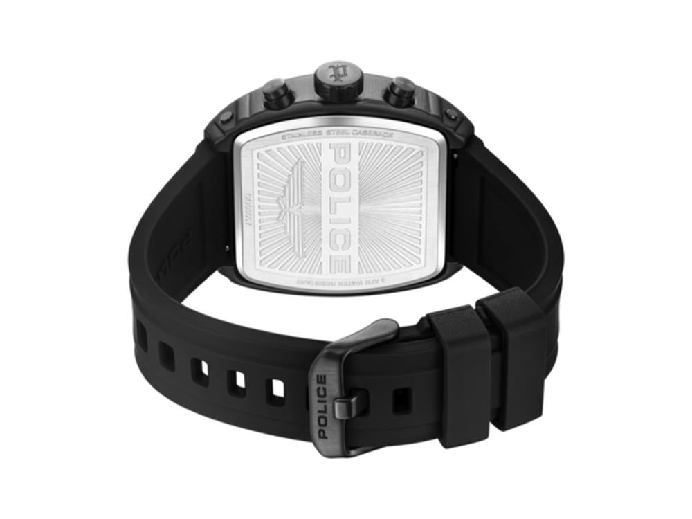 Police Connector Quartz Watch, 46 mm, Black, PEWGO0000702