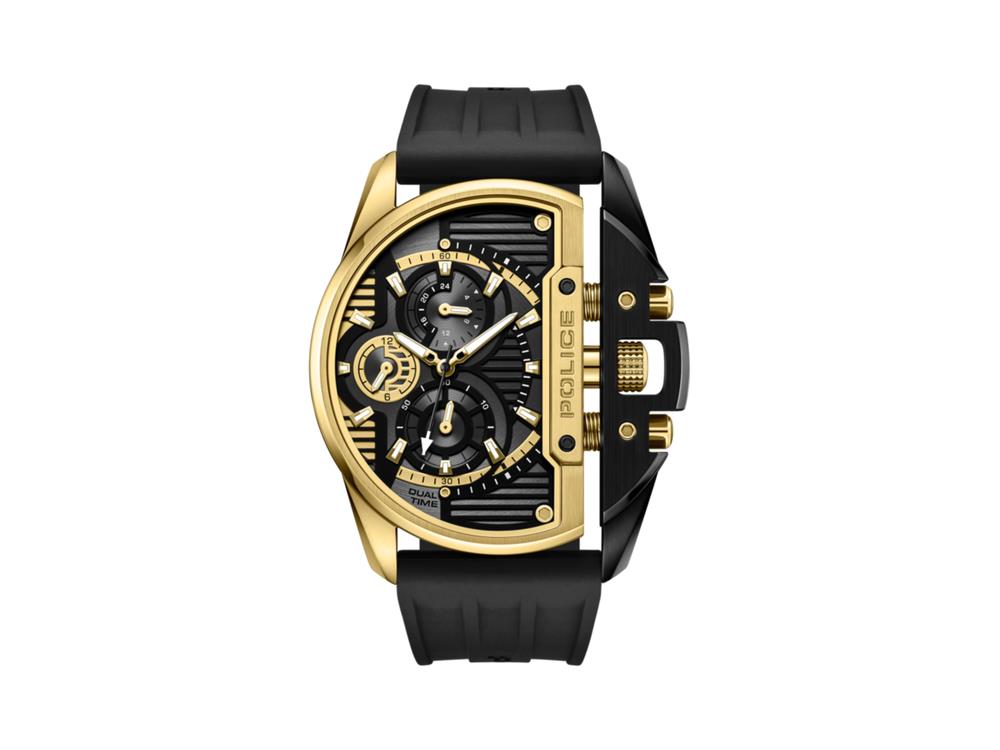 Police Daintree Quartz Watch, 48 mm, golden, PEWGQ2203606