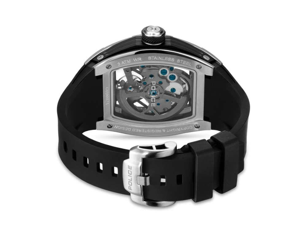 Police Tampa Automatic Watch, 42 mm, Black, PEWGR0082102