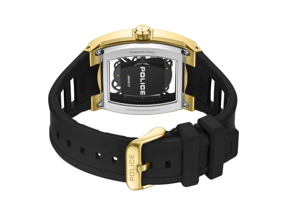 Police Cranium Quartz Watch, 42 mm, Black, PEWJM0081303