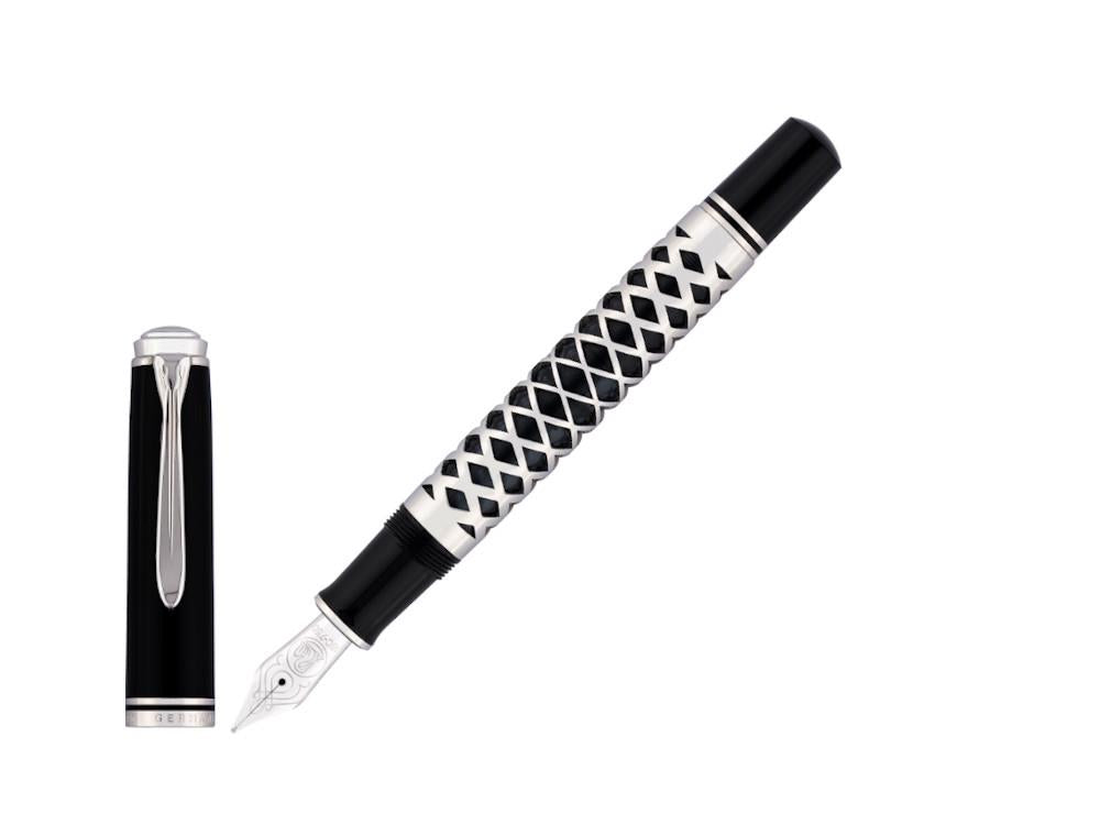 Pelikan Souverän 805 Metal Sleeve Fountain Pen, Black 400205961