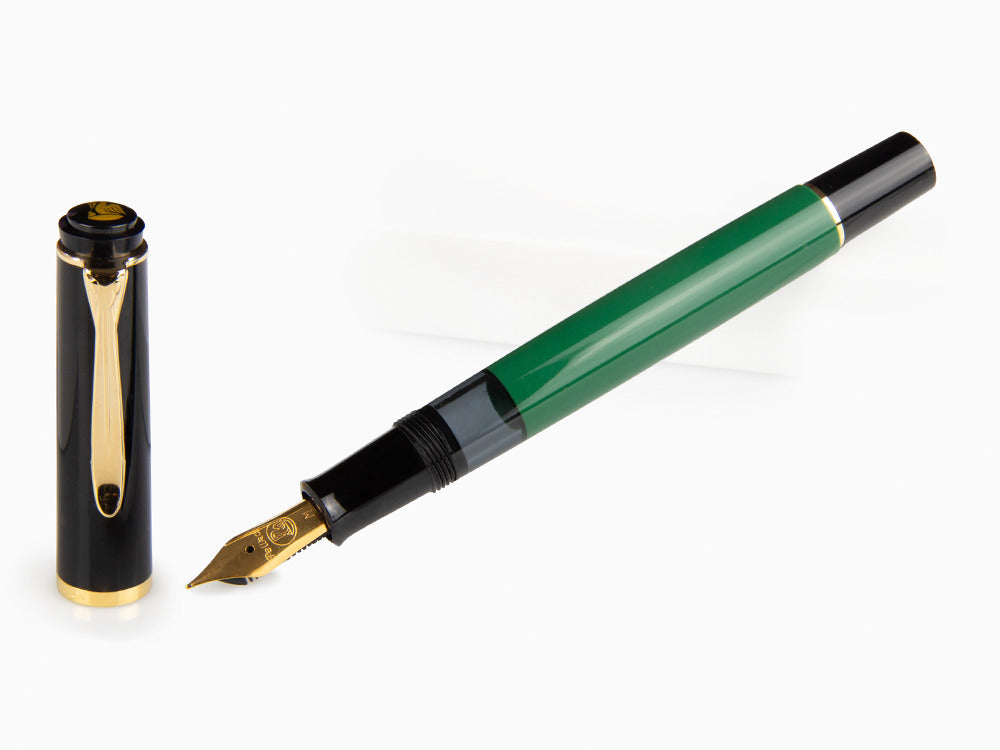 Pelikan Classic M251 Fountain Pen, Green/Black, Gold plated, 814713