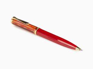 Pelikan 600 Tortoiseshell-Red ballpoint pen, Gold, Special Edition, 815871