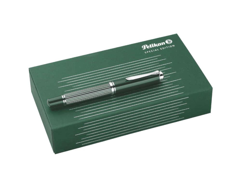 Pelikan M815 Metal Striped Green Fountain Pen, 829090 - Iguana Sell