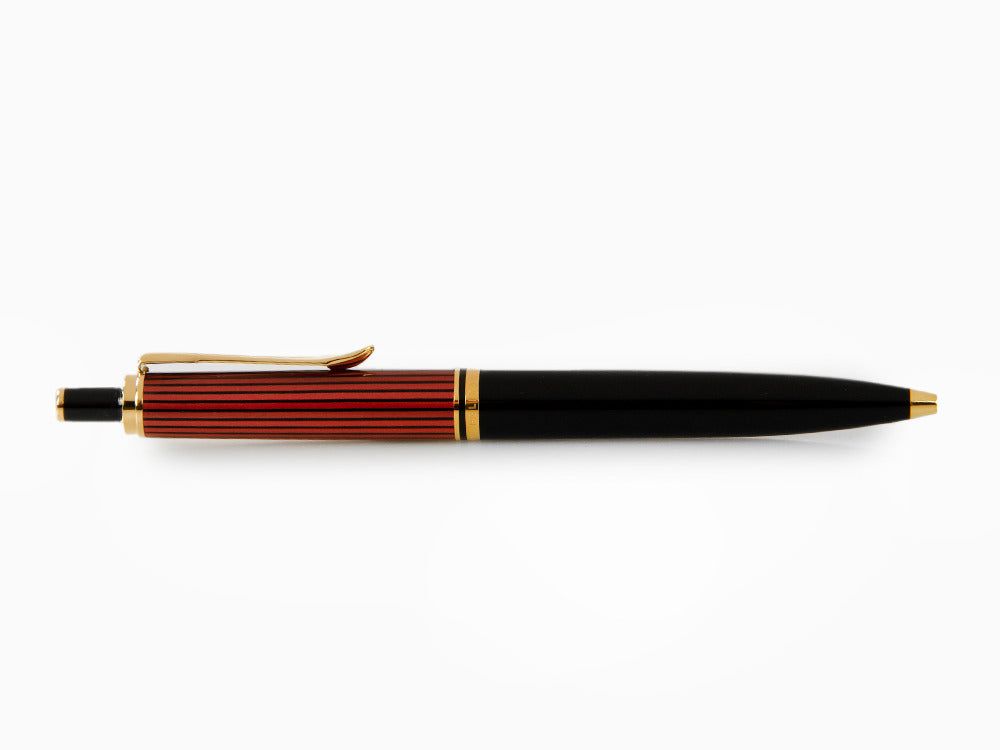 Pelikan K400 Ballpoint pen, Black and red, Gold trim, 925289