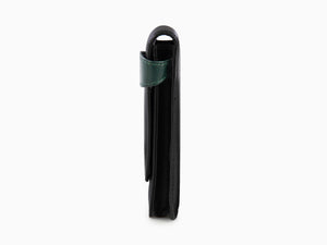 Pelikan 2 Pen Case, Leather, Black-Green, Soft, Flap tuck, 923722