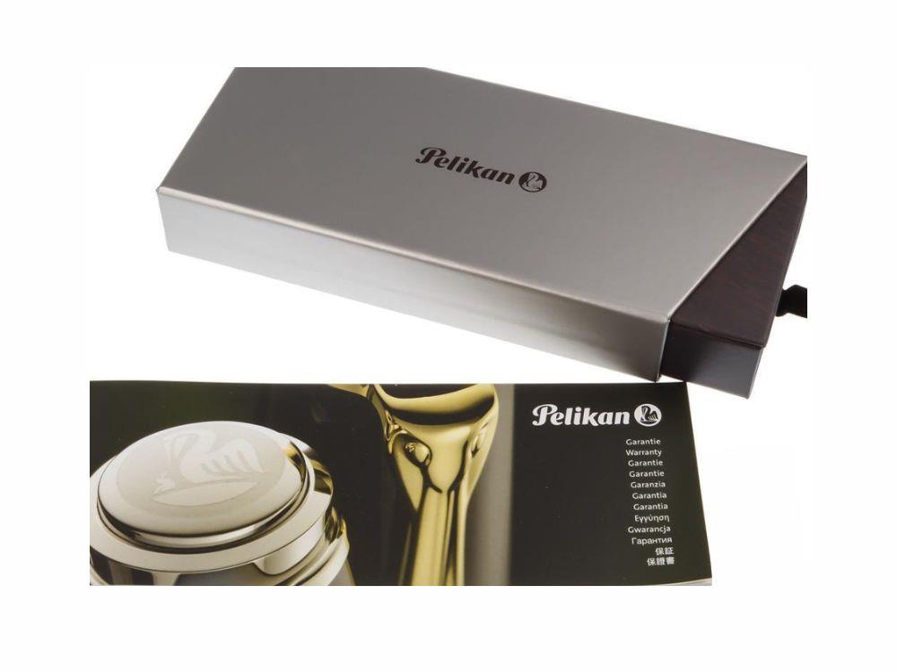 Pelikan K405 Ballpoint pen, Black and blue, Silver trim, 932715