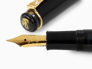 Pelikan Classic 200 Fountain Pen, Marbled, Green, Gold trim, 984195KIT
