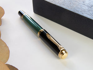 Pelikan Fountain Pen Souverän M400 - Black & Green, 994863