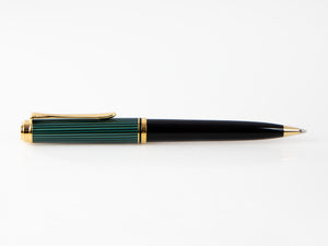 Pelikan K800 Ballpoint pen, Black and green, Gold trim, 987834