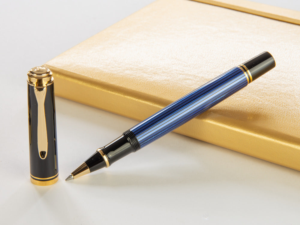 Pelikan Rollerball Pen Souverän R400, Black/Blue, 997502
