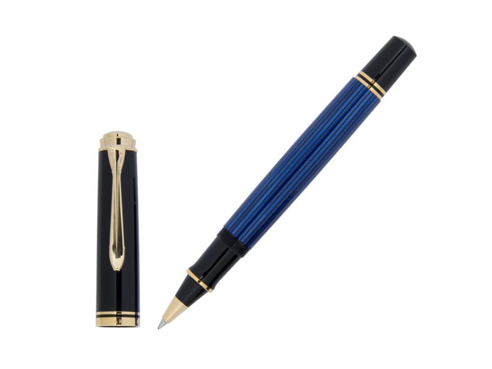 Pelikan R600 Rollerball pen, Blue Resin, Gold trim, 988246