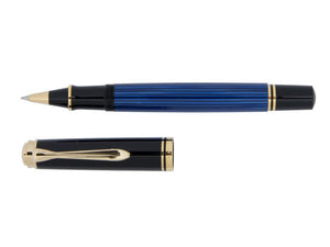 Pelikan R600 Rollerball pen, Blue Resin, Gold trim, 988246