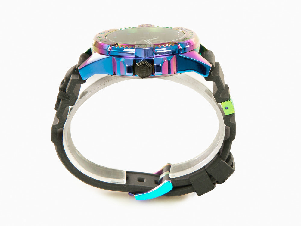 Philipp Plein The Skull Rainbow Quartz Watch, PVD, Black, 44 mm, PWAAA2123