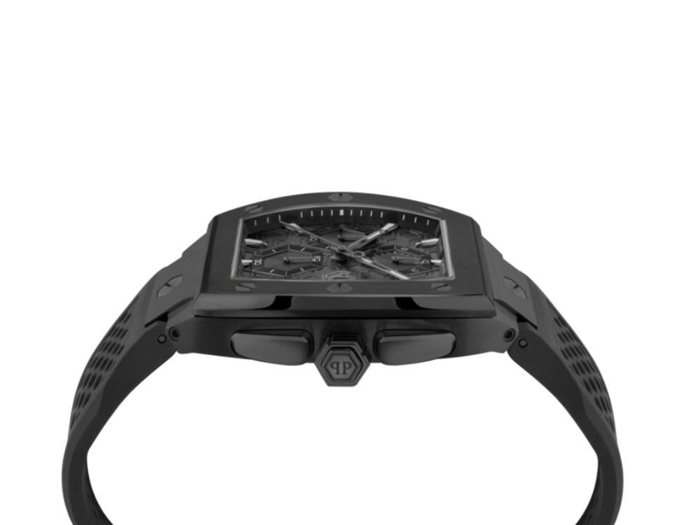 Philipp Plein Majesty Quartz Watch, Black, 45 mm, Mineral crystal, PWBHA0226