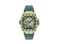 Philipp Plein The Skeleton Baguetes  Automatic Watch, Green, 44 mm, PWJHA0226