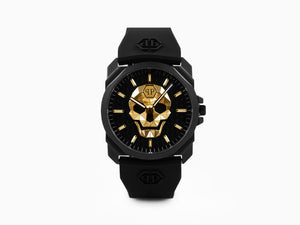 Philipp Plein The Skull King Quartz Watch, PVD, Black, 40 mm, PWLAA0322