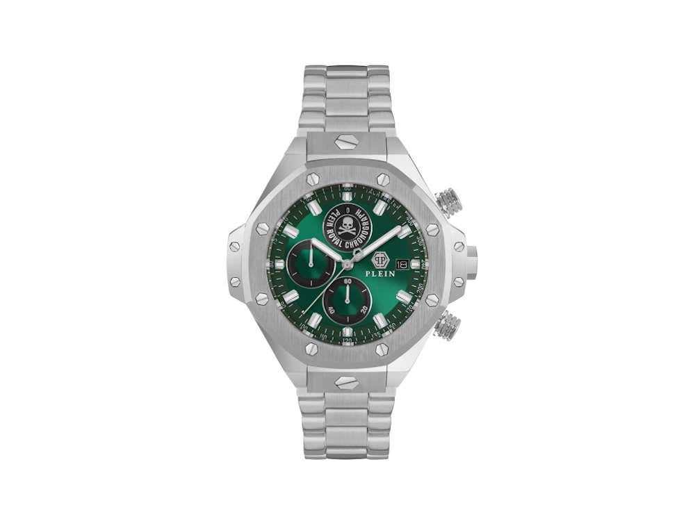 Philipp Plein Chrono Royal Sport-Tech Quartz Watch, Green, 46mm, PWLFA0425