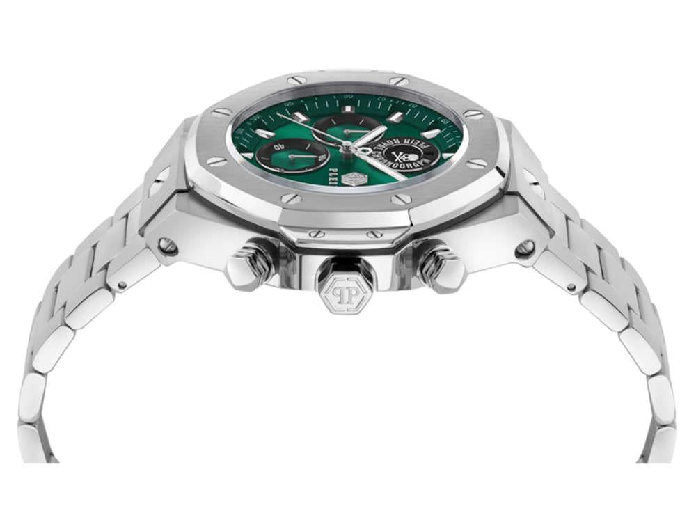 Philipp Plein Chrono Royal Sport-Tech Quartz Watch, Green, 46mm