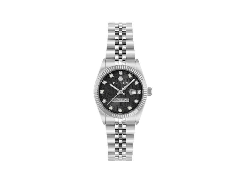 Philipp Plein Superlative Date Quartz Watch, Black, 28 mm, PWNFA0125