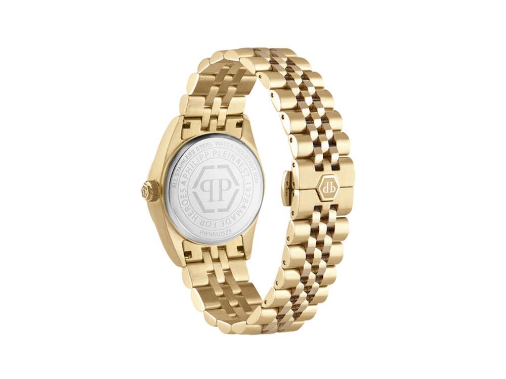Philipp Plein Date Superlative Quartz Watch, Golden, 28 mm, PWNFA0525