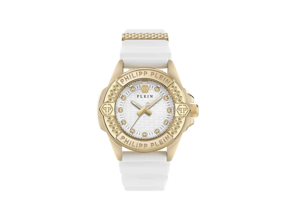 Philipp Plein Majesty Quartz Watch, White, 38 mm, PWOFA0125