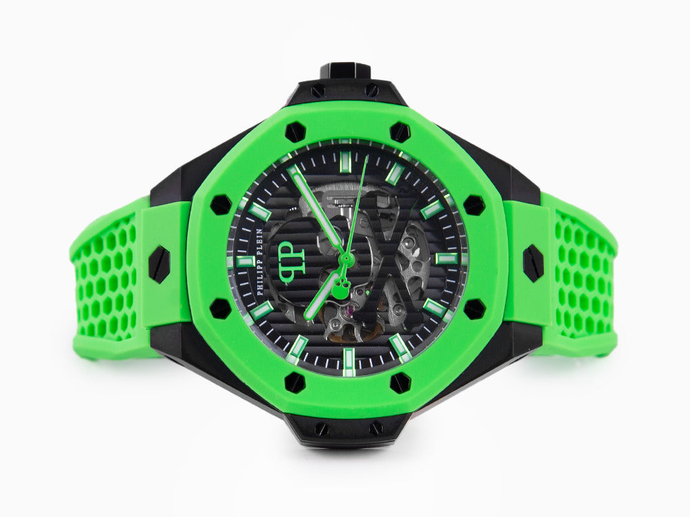 Philipp Plein Skeleton Royal Automatic Watch, PVD, Black, 46 mm, PWPFA0624