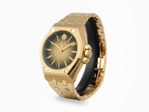 Philipp Plein Extreme Gent Quartz Watch, PVD Gold, Brown, 43 mm, PWPMA0324