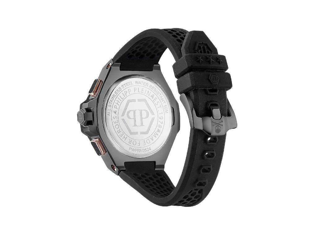 Philipp Plein Chrono Royal Quartz Watch, PVD, Black, 46 mm, PWPRA0524
