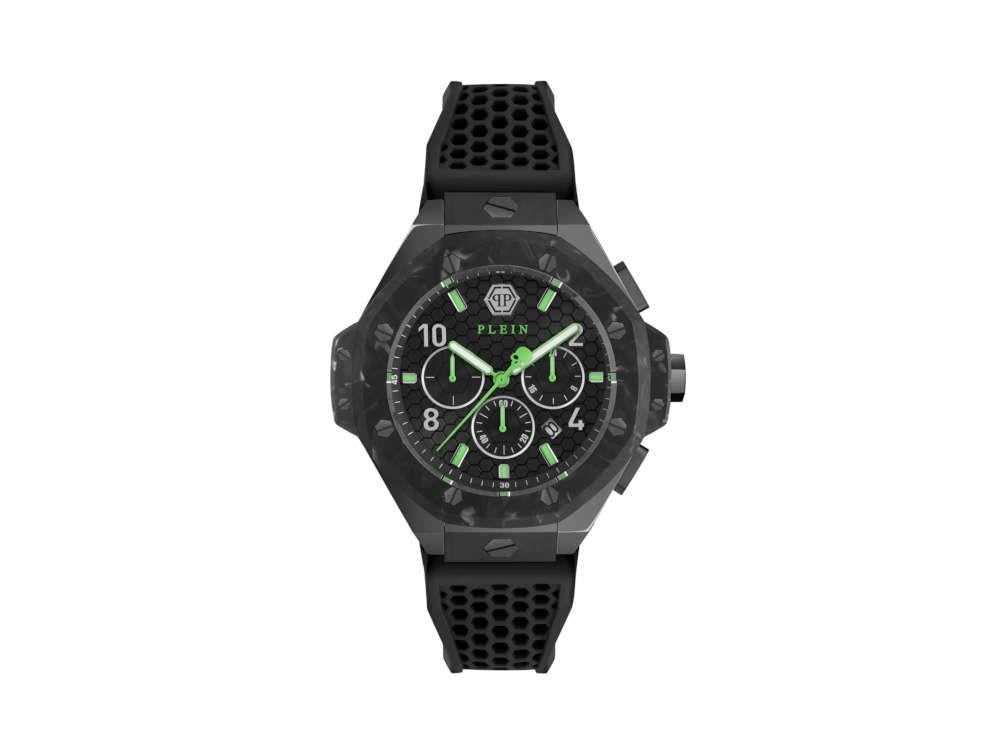 Philipp Plein Chrono Royal Quartz Watch, PVD, Black, 46 mm, PWPRA0624
