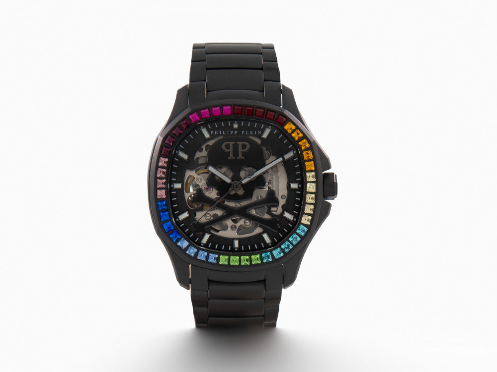Philipp Plein Orologio automatico Plein Rich in silicone da uomo, Nero - Pwuaa0423, OS, Bracciale Philipp Plein Orologio automatico Plein Rich in silicone da uomo, Nero - Pwuaa0423, OS, Bracciale