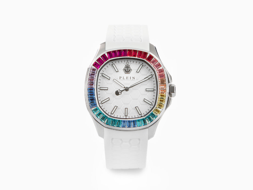Philipp Plein Lady Quartz Watch, White, 38 mm, Mineral crystal, PWTAA0223